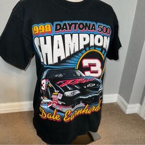 Dale Earnhardt T Shirt Daytona 500 40th Double Sided Monte Carlo Mens L VTG 90s